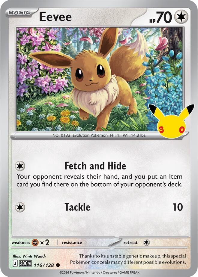 Image for (116/128) Eevee (ME: 30th Celebration) (30C) - Pokemon
