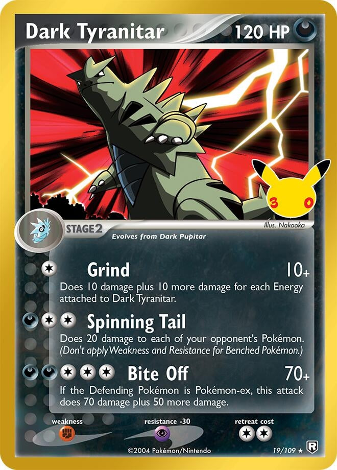 Image for (19/109) Dark Tyranitar (ME: 30th Celebration Classic Collection) (30C) - Pokemon