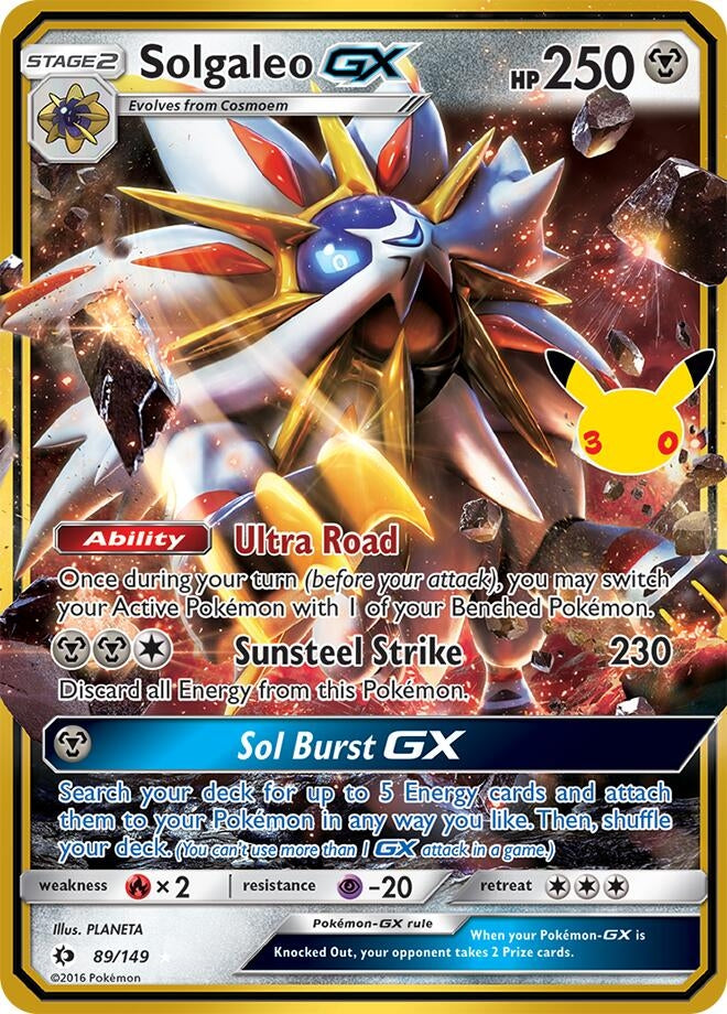 Image for (89/149) Solgaleo GX (ME: 30th Celebration Classic Collection) (30C) - Pokemon
