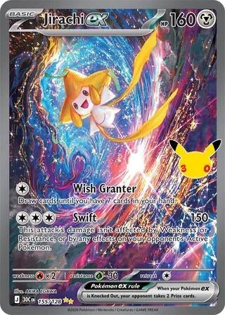 Image for (155/128) Jirachi ex (ME: 30th Celebration) (30C) - Pokemon
