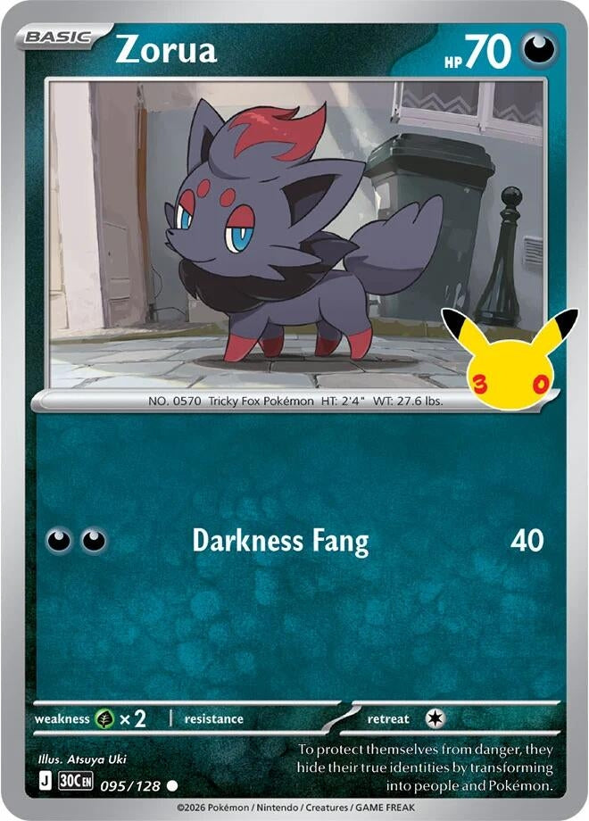 Image for (095/128) Zorua (ME: 30th Celebration) (30C) - Pokemon