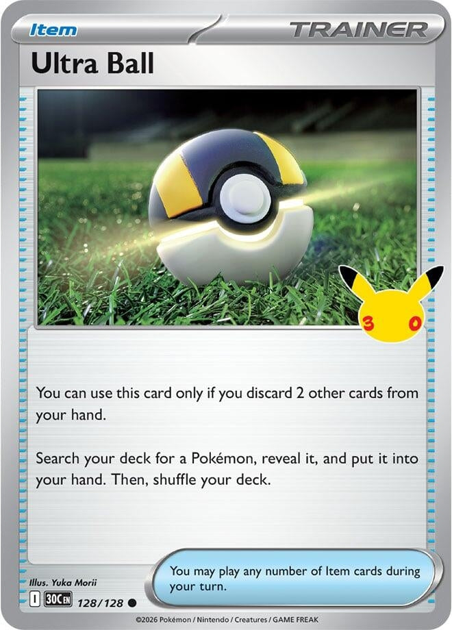 Image for (128/128) Ultra Ball (ME: 30th Celebration) (30C) - Pokemon