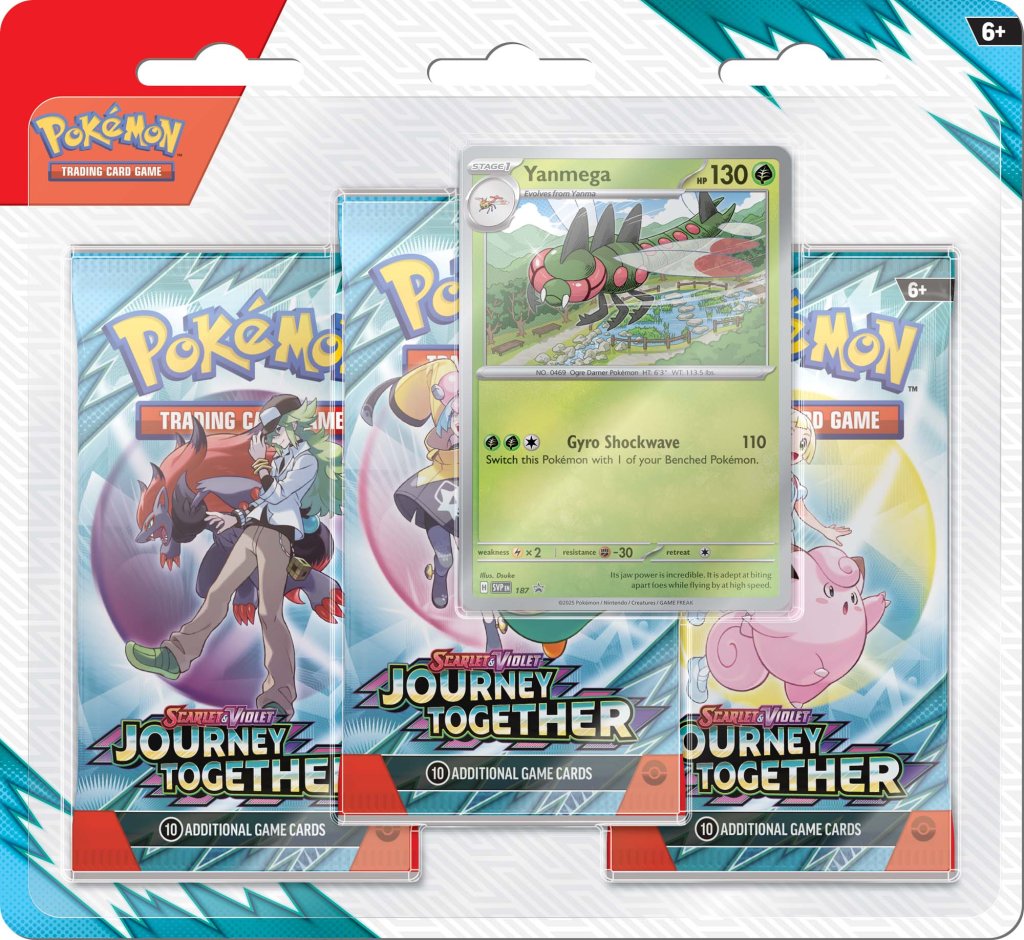 POKEMON TCG - JOURNEY TOGETHER 3 BOOSTER BLISTER(YANMEGA)