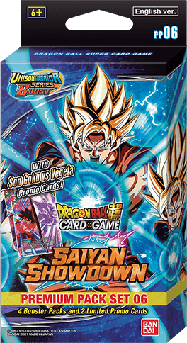 Dragon Ball Super Card Game Unison Warrior Series 15 UW6 Saiyan Showdown Premium Pack 06 (PP06)