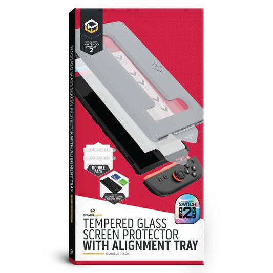 Powerwave Tempered Glass Screen Protector with Alignment Tray Double Pack