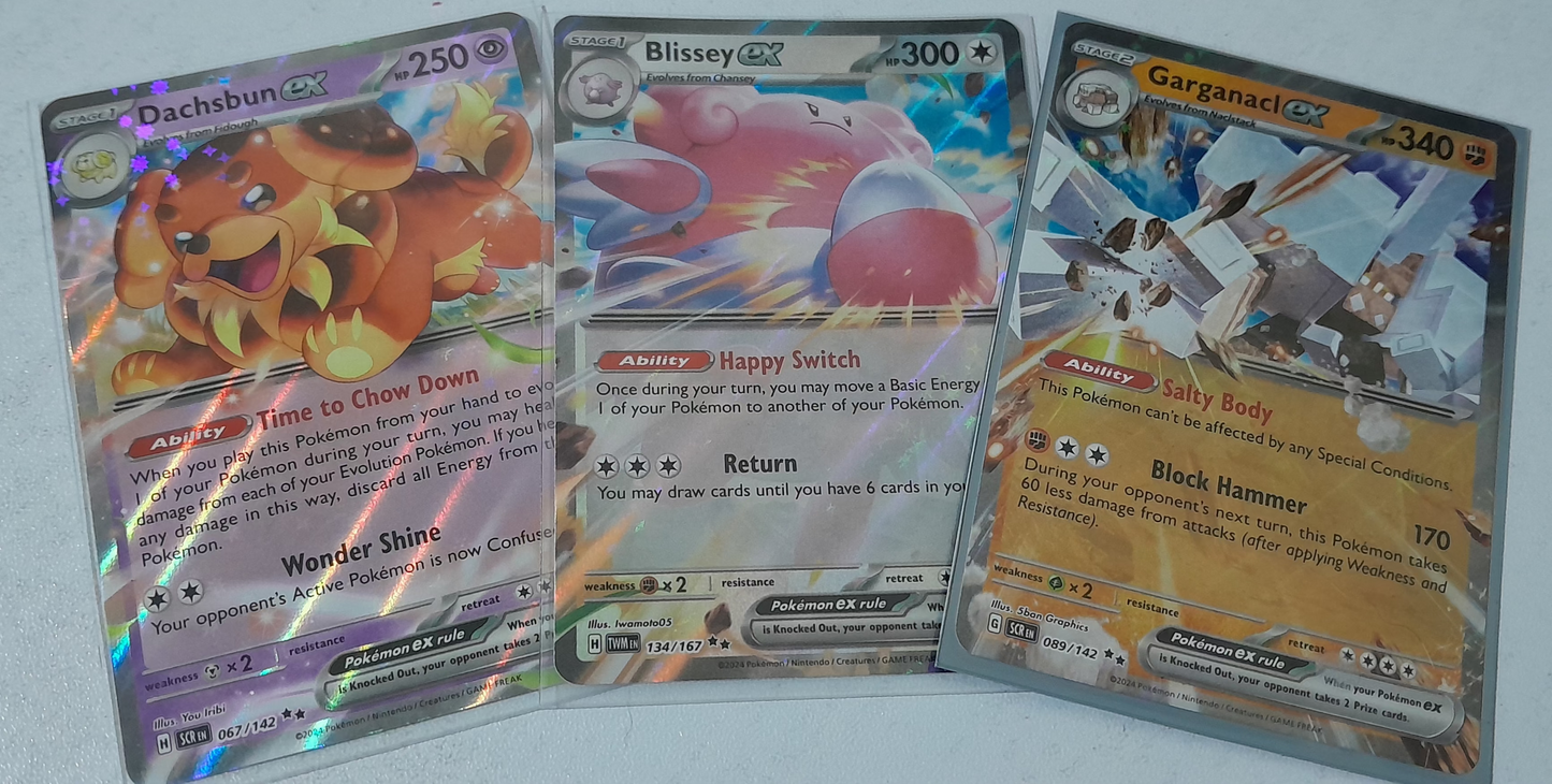 DACHSBUN\BLISSEY\GARGANACL EX
