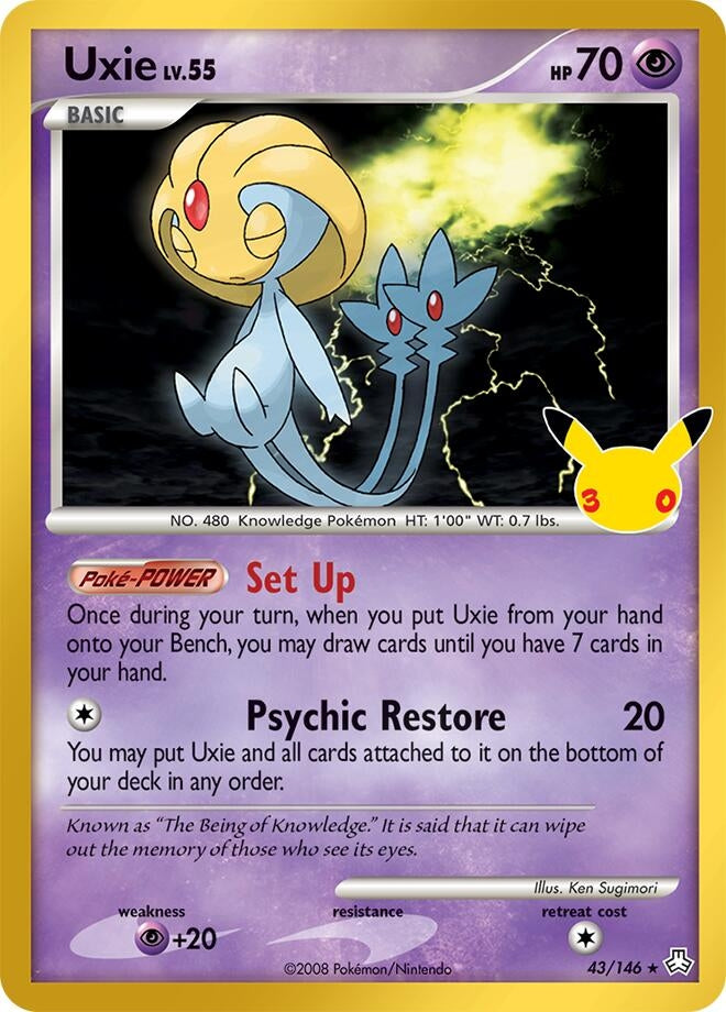 Image for (43/146) Uxie (ME: 30th Celebration Classic Collection) (30C) - Pokemon