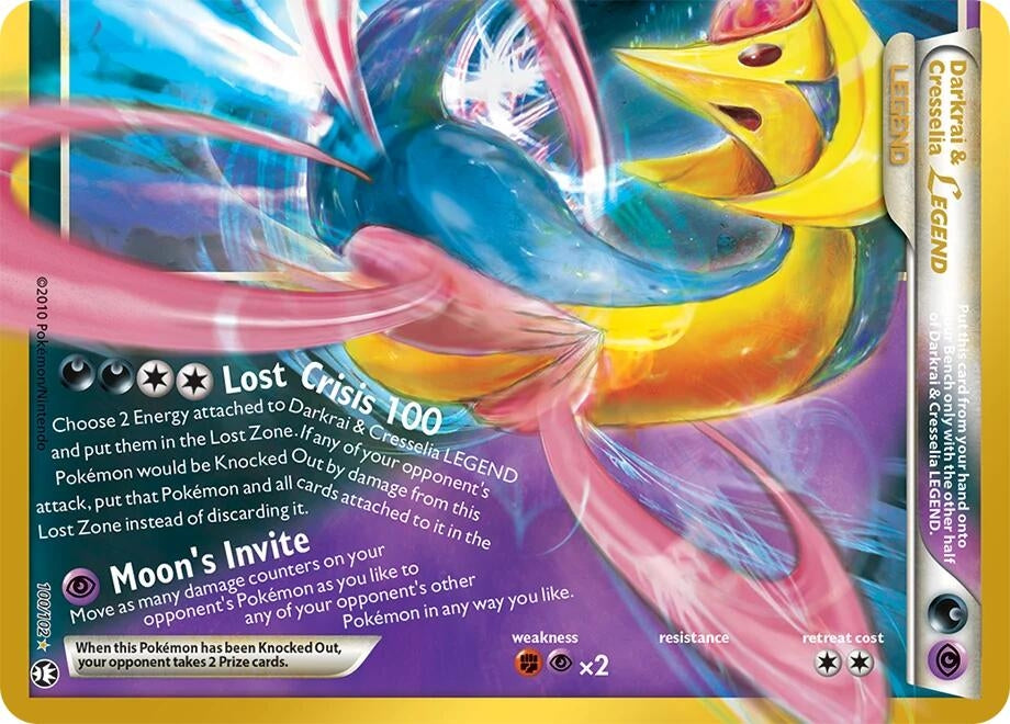 Image for (100/102) Darkrai & Cresselia Legend (Bottom) (ME: 30th Celebration Classic Collection) (30C) - Pokemon