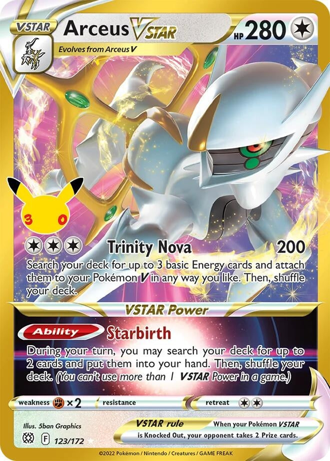 Image for (123/172) Arceus VSTAR (ME: 30th Celebration Classic Collection) (30C) - Pokemon
