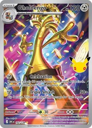 Image for (142/128) Gholdengo (ME: 30th Celebration) (30C) - Pokemon