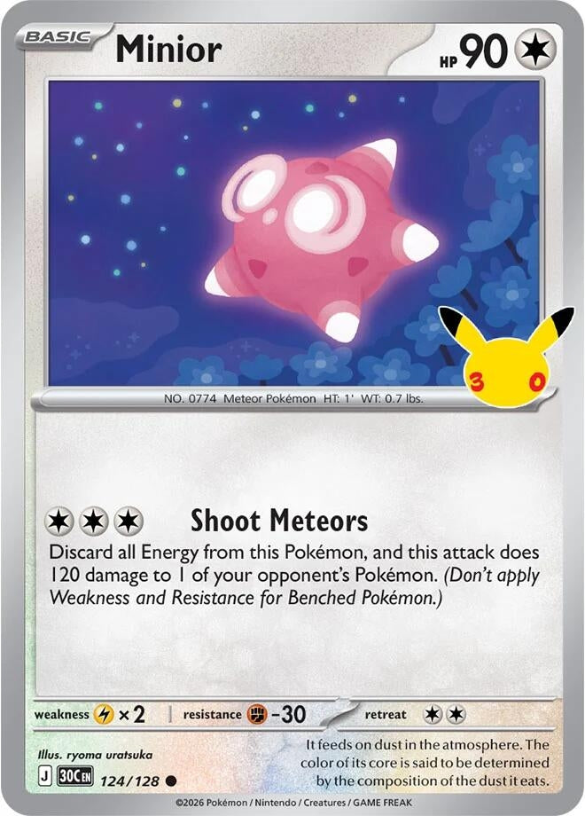 Image for (124/128) Minior (ME: 30th Celebration) (30C) - Pokemon