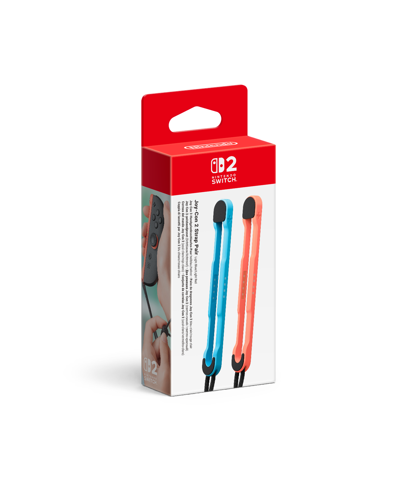 Joy-Con 2 Strap Pair - Light Blue/Light Red