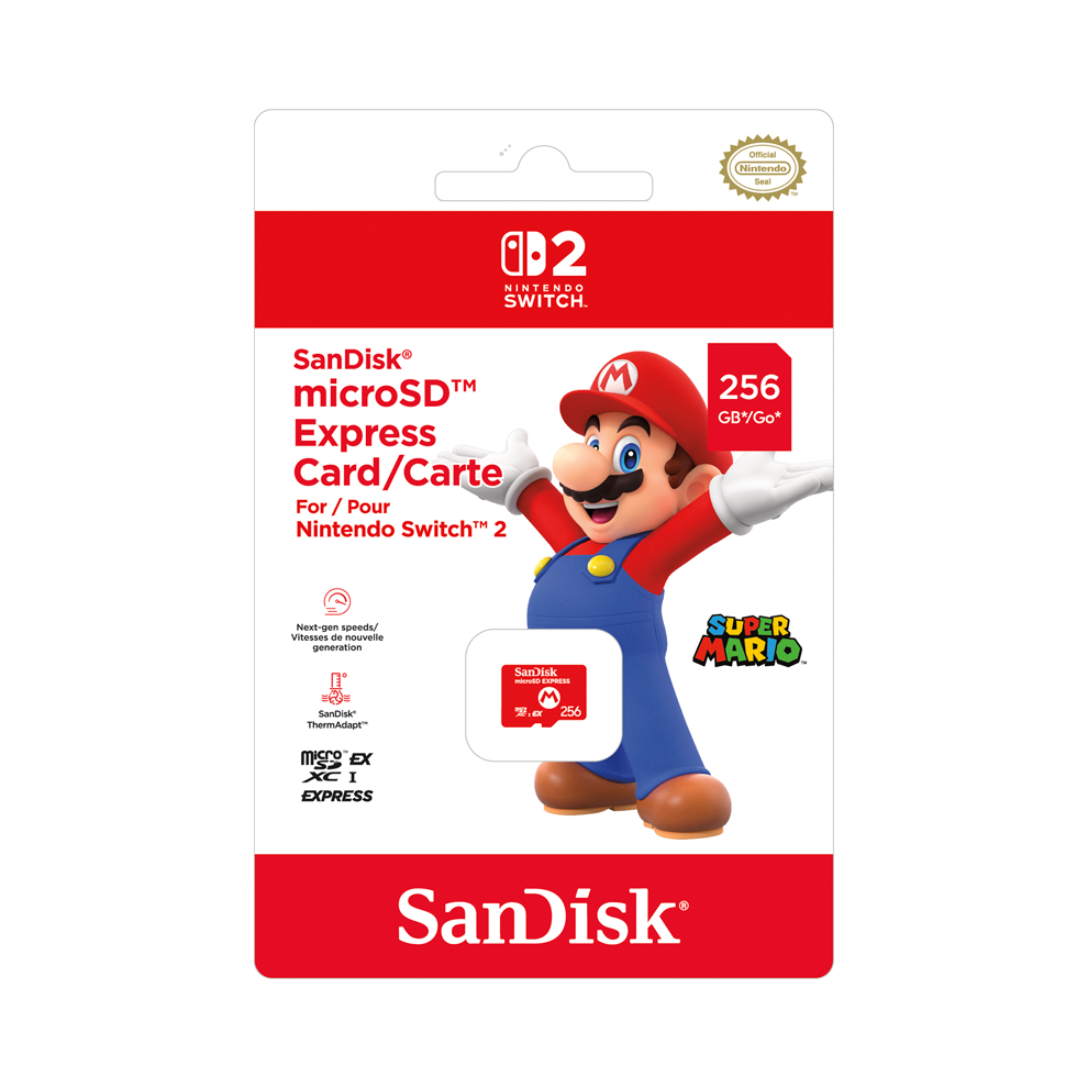 SanDisk microSD Express Card 256GB for Nintendo Switch 2